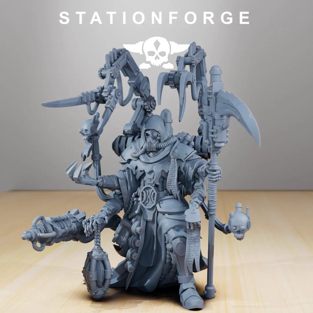 3D printed Scavenger Seeker figurine by StationForge Miniatures, detailed miniatures for tabletop gaming, Last Hope Miniatures brand