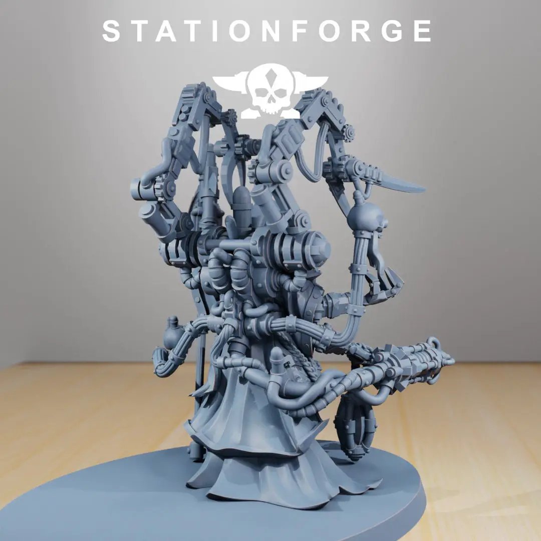 3D printed Scavenger Seeker miniatures by Last Hope Miniatures, detailed model for tabletop gaming and collection.