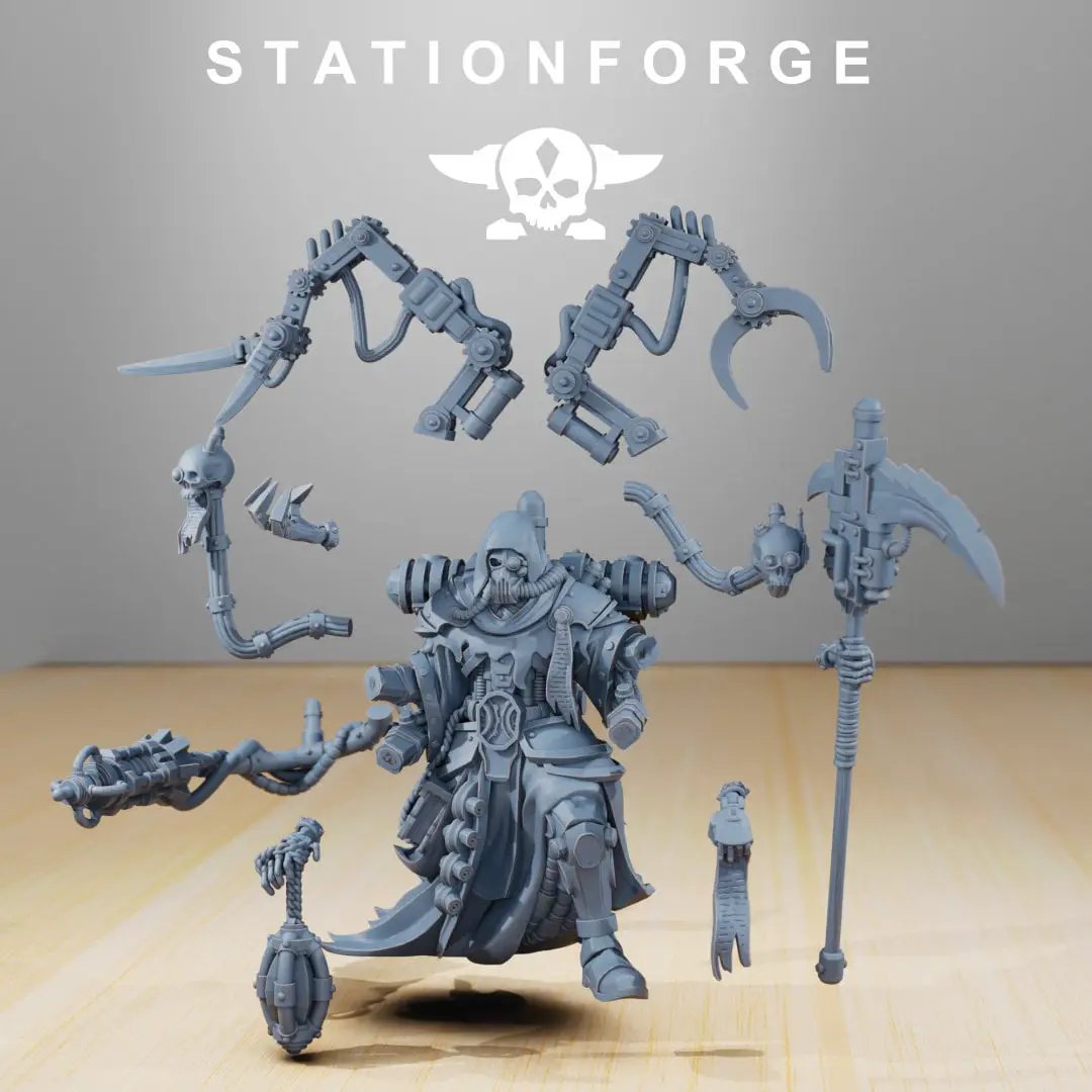 3D printed Scavenger Seeker miniature by Last Hope Miniatures from StationForge, detailed character with intricate design.