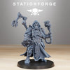 3D printed Scavenger Techno Priest miniature by StationForge for Last Hope Miniatures, featuring detailed sci-fi character design.