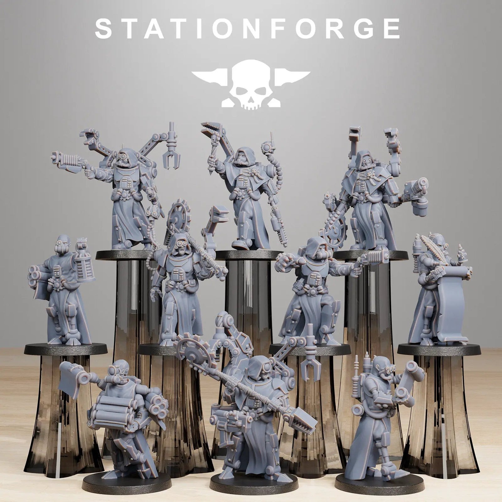 3D printed Scavenger Vicars miniature by Last Hope Miniatures, detailed fantasy figurine from StationForge Miniatures collection.
