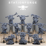 3D printed Scavenger Volatiles Infantry miniature by Last Hope Miniatures for StationForge Miniatures, showing detailed sci-fi soldier figure.