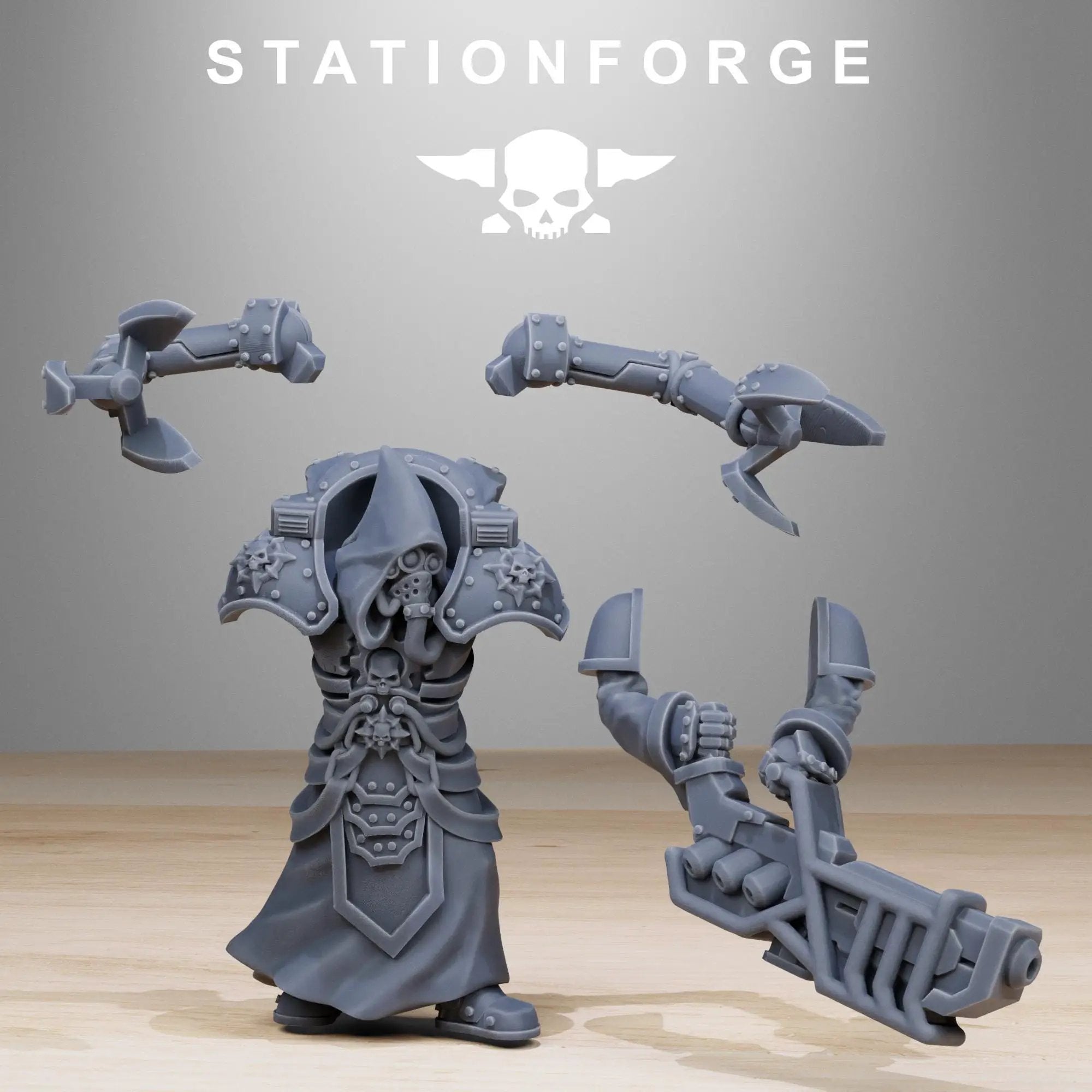 3D printed Scavenger Volatiles Infantry miniature by StationForge Miniatures, part of Last Hope Miniatures collection.