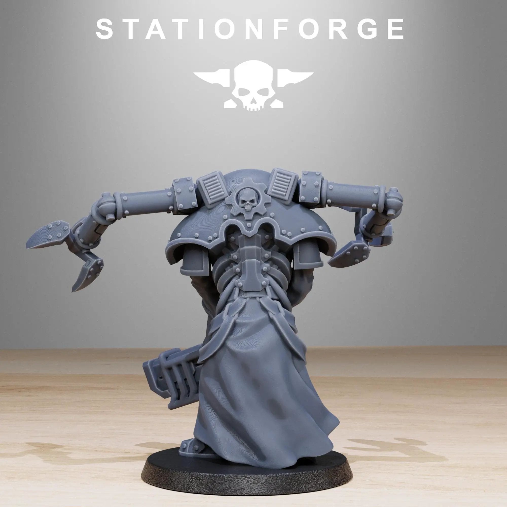 3D printed Scavenger Volatiles Infantry miniatures by Last Hope Miniatures, detailed sci-fi soldiers from StationForge Miniatures series.