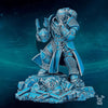 3D printed Scylla Chameleon miniature by Last Hope Miniatures, detailed reptile figure with vibrant scales, from DakkaDakka Miniatures collection