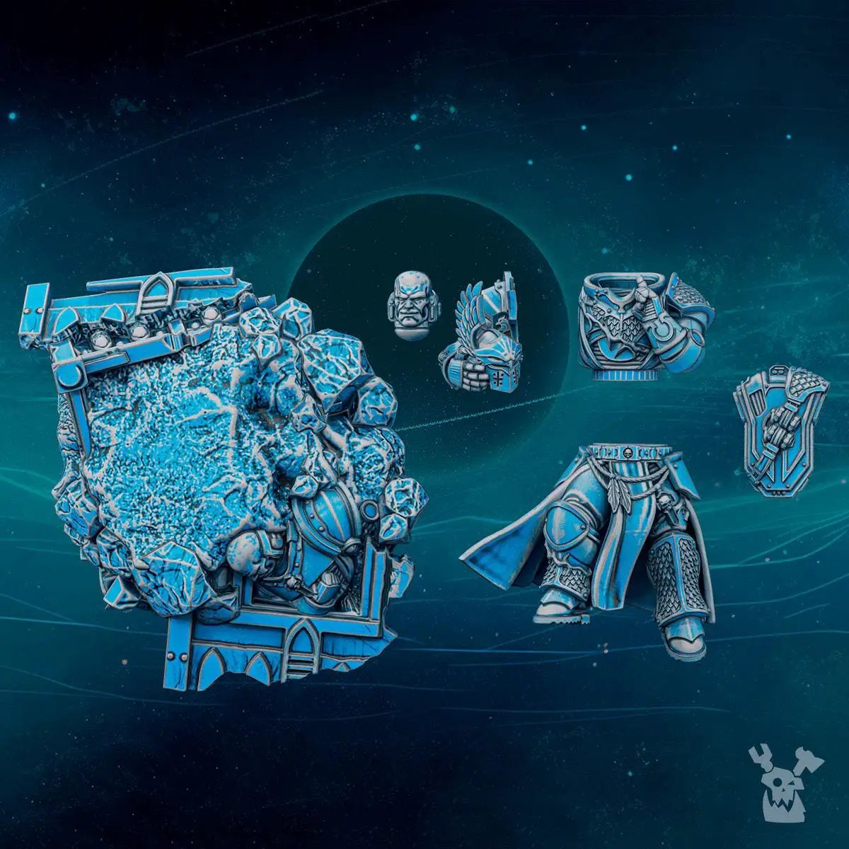 3D printed Scylla chameleon miniature by Last Hope Miniatures, detailed reptile with textured skin and vibrant colors.
