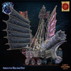 3D printed shipwreck miniature by Lost Kingdom Miniatures, detailed model for tabletop gaming or dioramas.