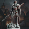 3D printed Slayer Knight miniature by Last Hope Miniatures for DM Stash, featuring detailed armor and weaponry.