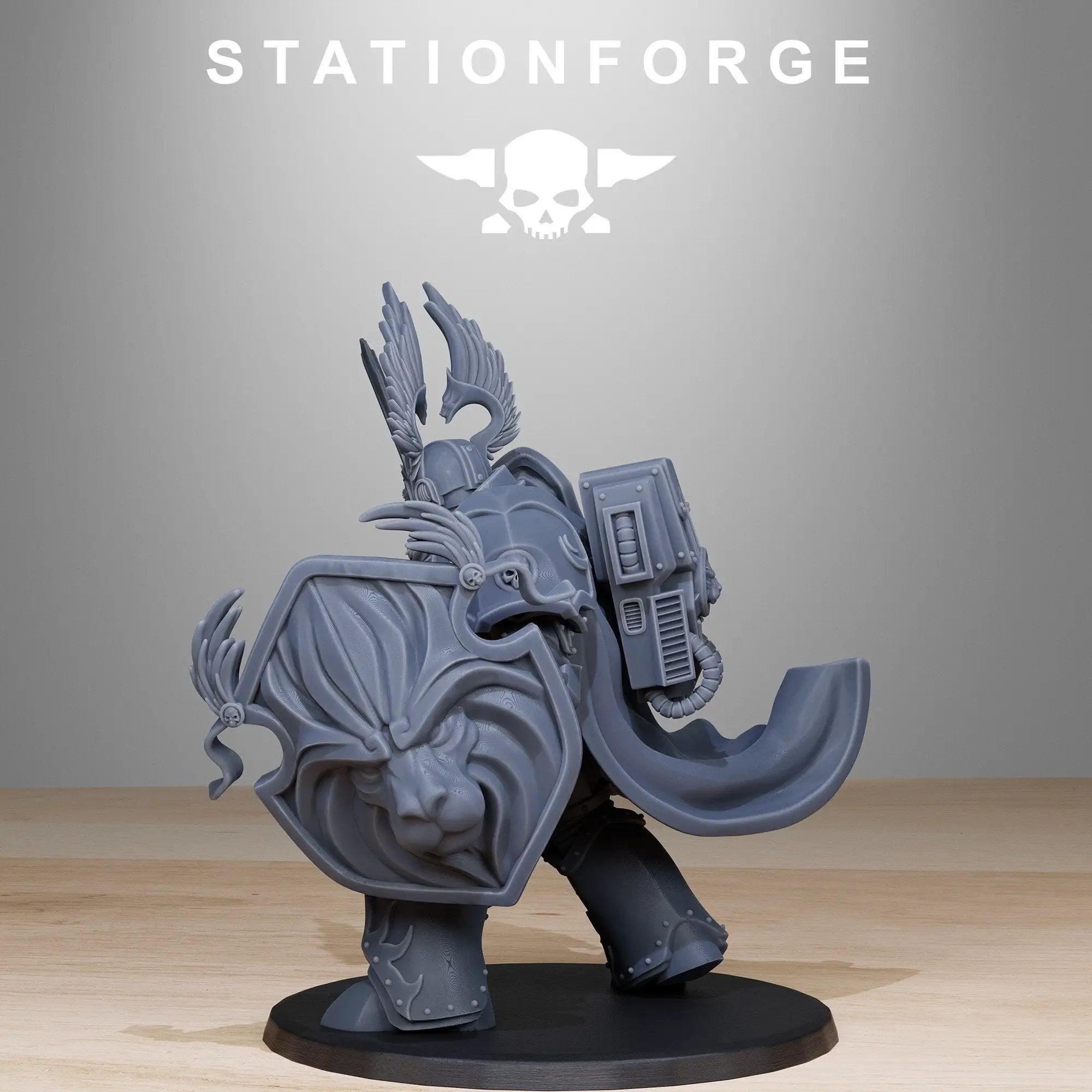 3D printed Socratis Archon miniature by Last Hope Miniatures from StationForge, detailed fantasy tabletop figure on a base