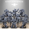 3D printed Socratis Dragon Knights miniatures by Last Hope Miniatures, detailed fantasy figures with armored dragon-themed warriors