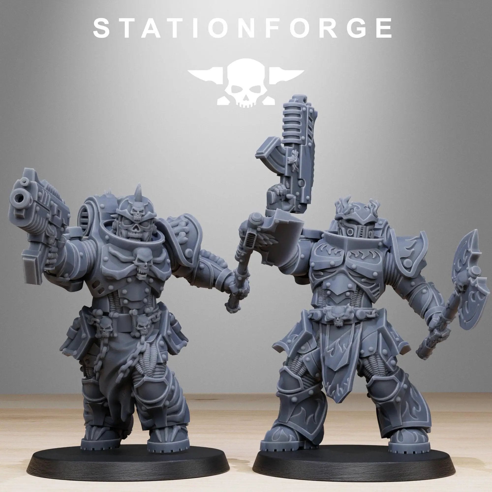 3D printed Socratis Dragon Knights miniature by Last Hope Miniatures, featuring detailed knight figures with dragon motifs.
