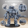 3D printed Socratis Dreadstorm miniature by StationForge, part of Last Hope Miniatures, showing detailed armor and dreadlocked design.