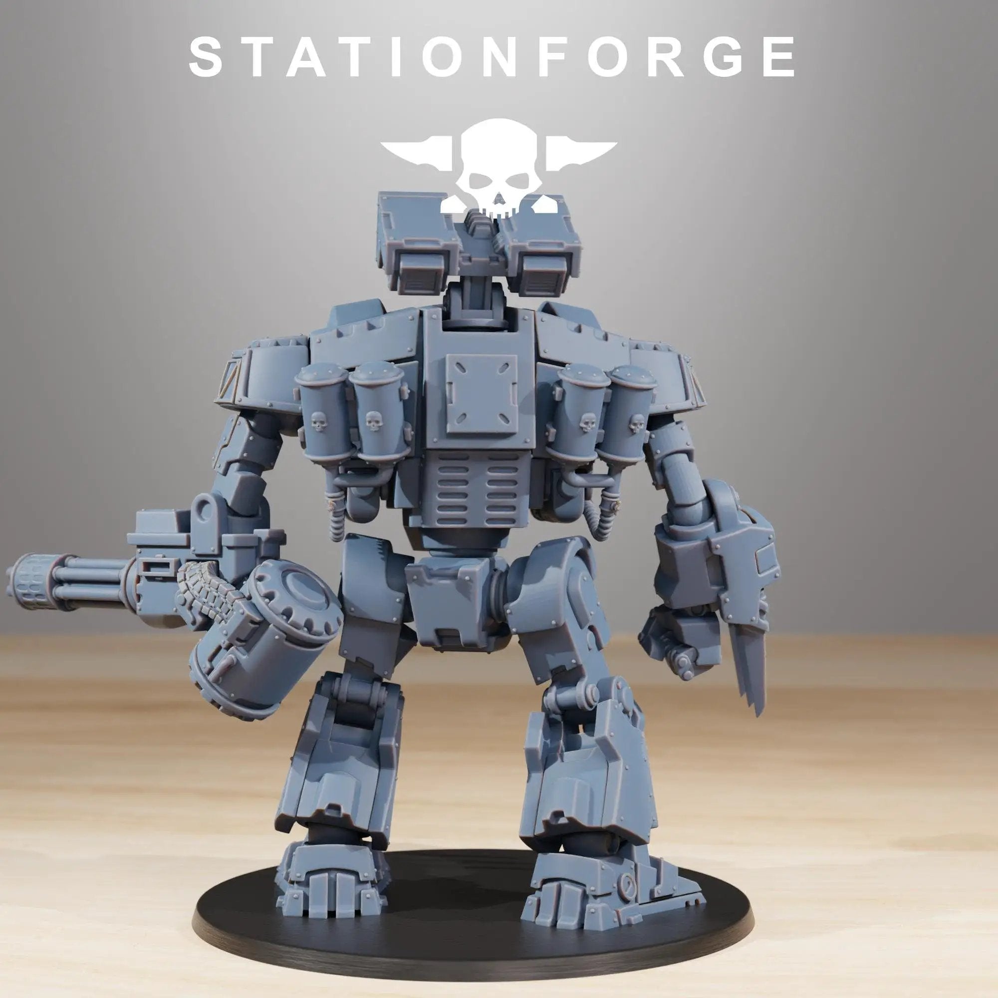 3D printed Socratis Dreadstorm miniature by StationForge for Last Hope Miniatures, showing detailed sculpt with dynamic pose.