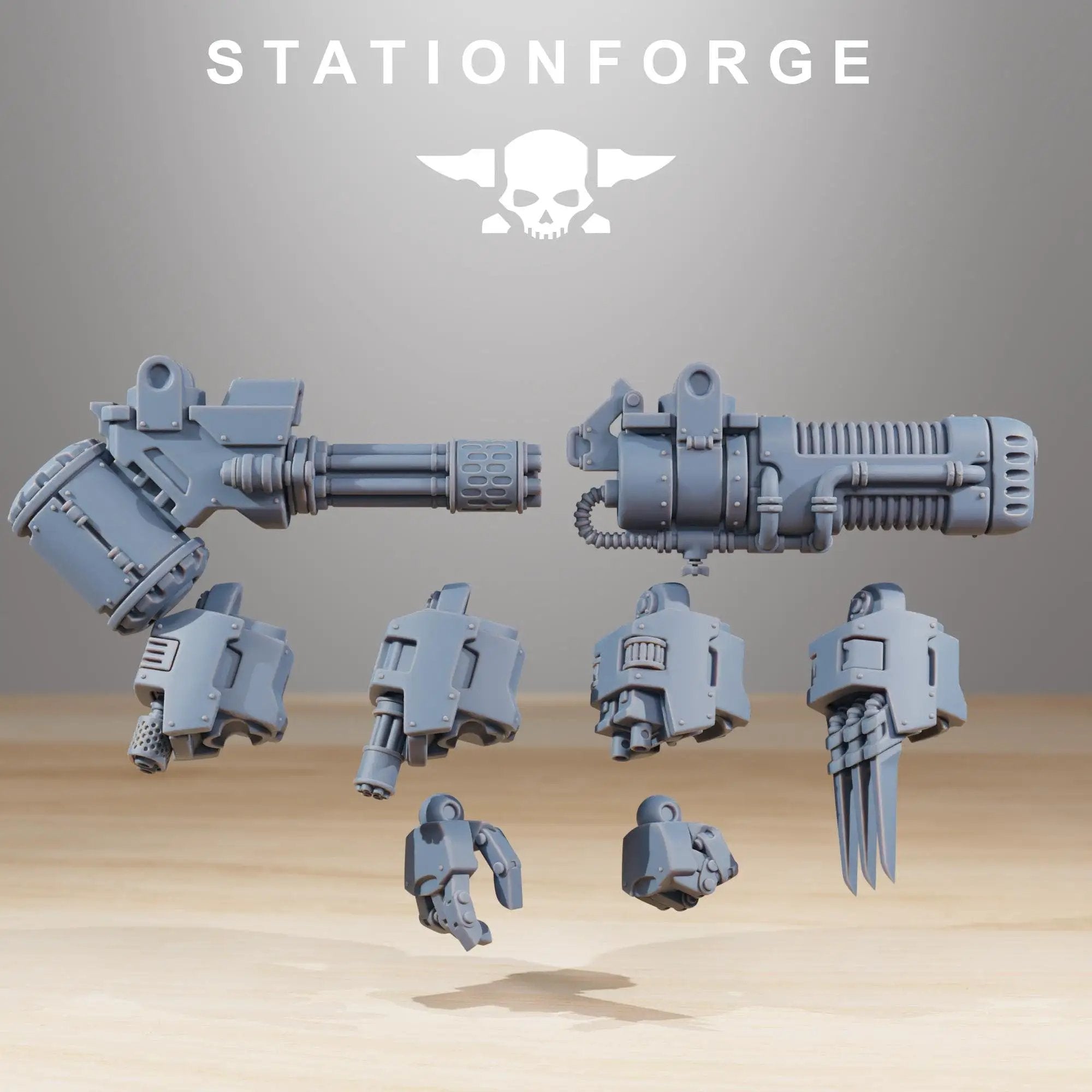 3D printed Socratis Dreadstorm miniature by Last Hope Miniatures, featuring detailed armor and weaponry from StationForge Miniatures.