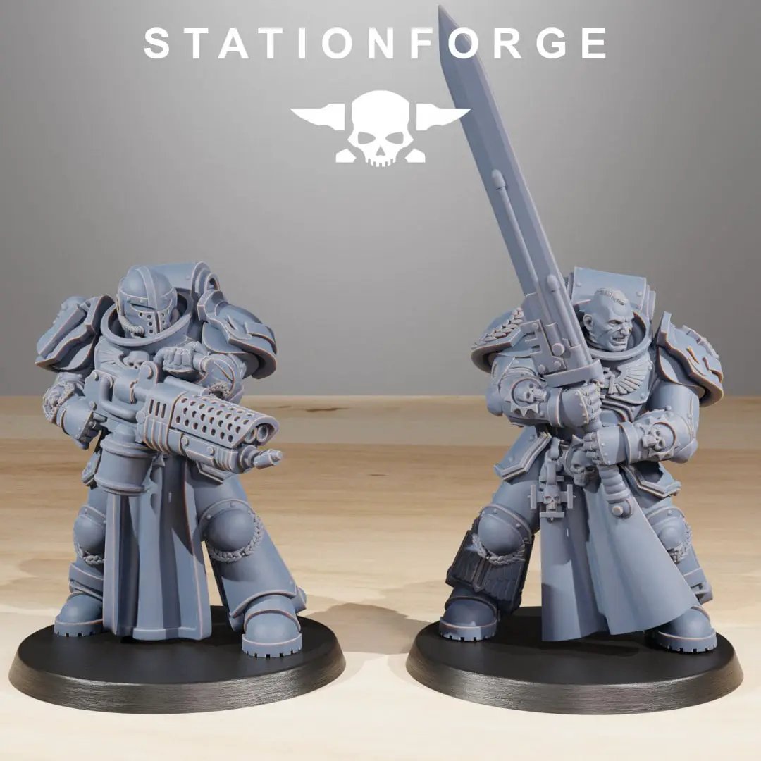3D printed Socratis Elites miniature by Last Hope Miniatures, detailed model from StationForge Miniatures collection.