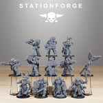 3D printed Socratis Reinforcers miniatures by Last Hope Miniatures, detailed models with intricate designs from StationForge.