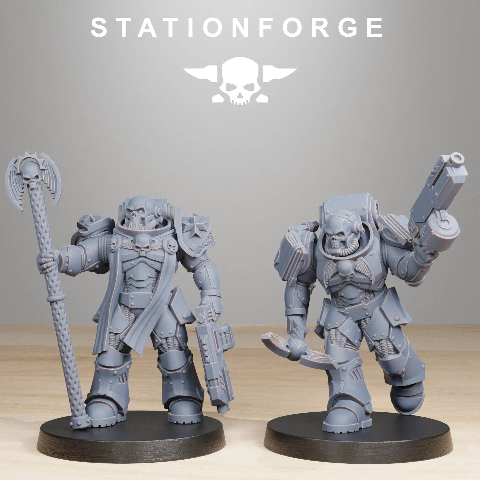 3D printed Socratis Reverends miniature by StationForge Miniatures, designed for Last Hope Miniatures tabletop gaming or collection.
