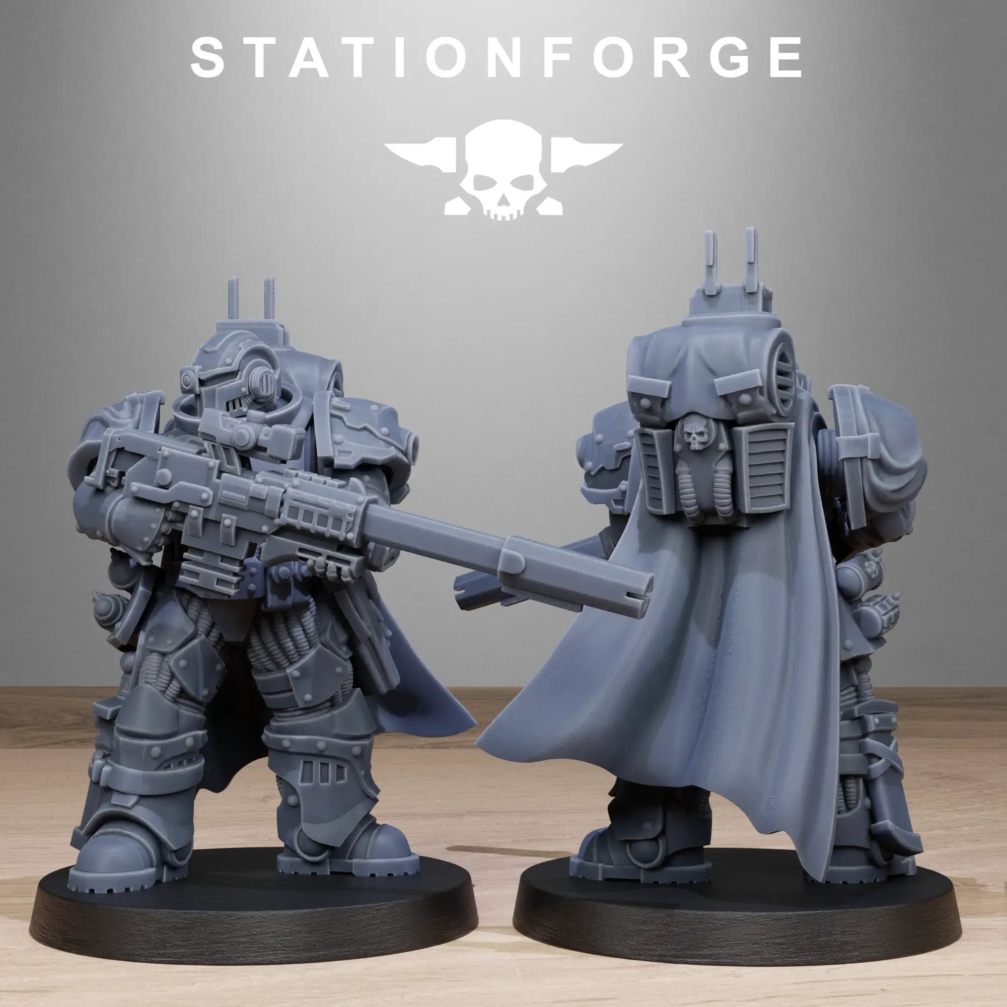 Set of ten 3D printed Socratis Snipers by StationForge Miniatures, featuring detailed miniature sniper figures for tabletop gaming.