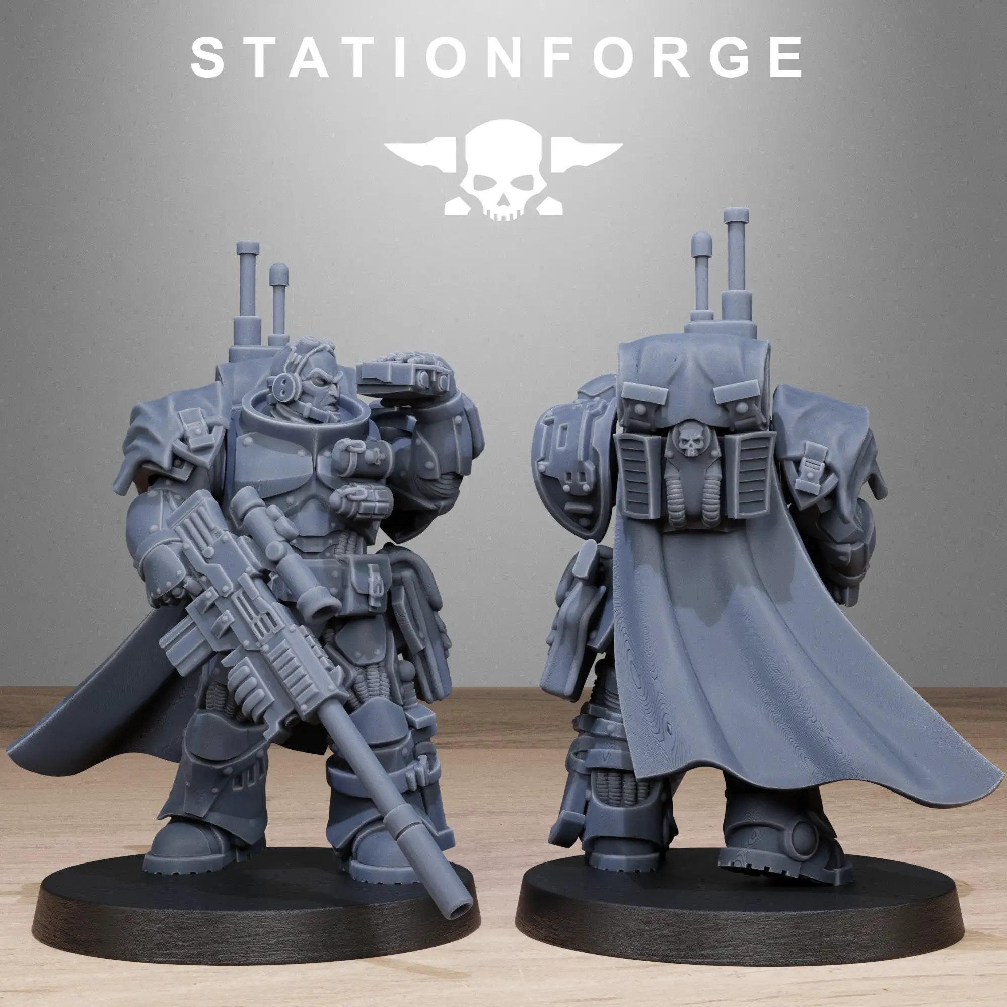 Set of ten 3D printed Socratis Snipers miniatures by Last Hope Miniatures, featuring detailed sniper figures from StationForge.