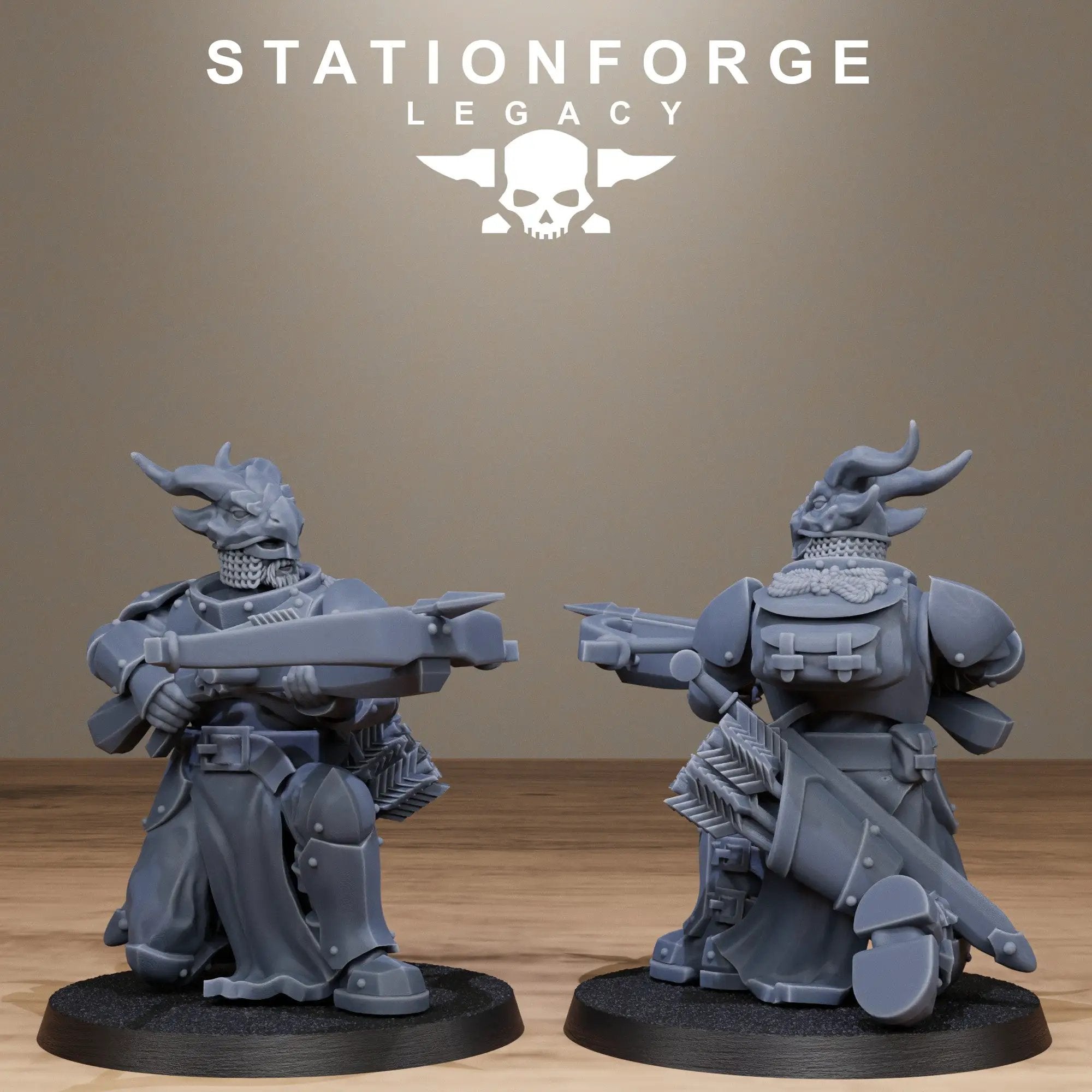 3D printed Solaris Dragon Squad miniatures by StationForge Miniatures, featuring detailed dragon figures in vibrant colors.