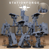 3D printed Solaris Phalanx miniature by StationForge Miniatures, detailed sci-fi combat robot from Last Hope Miniatures collection.