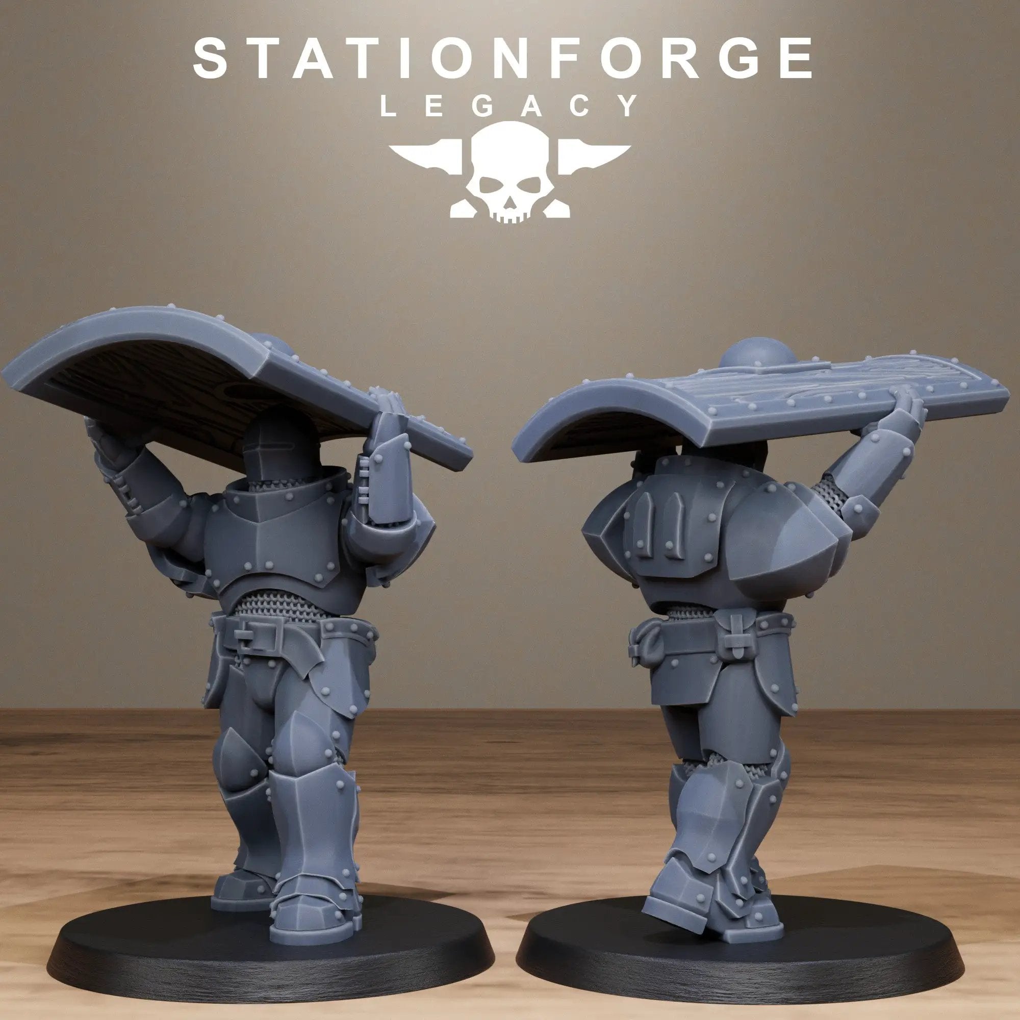 3D printed Solaris Phalanx miniature by StationForge Miniatures, part of Last Hope Miniatures collection, shown in detailed view.