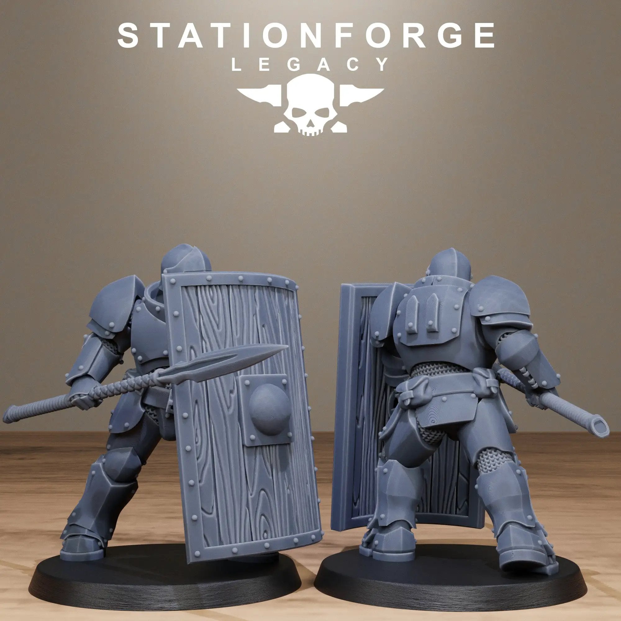 3D printed Solaris Phalanx miniature by StationForge Miniatures, detailed sci-fi model from Last Hope Miniatures collection.