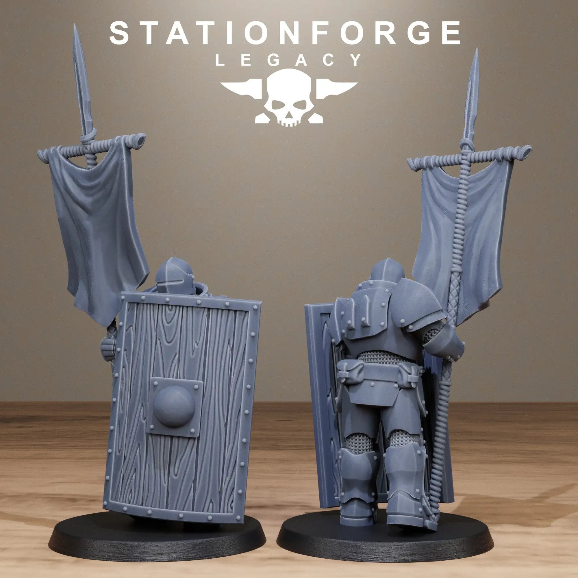 3D printed Solaris Phalanx miniature by StationForge Miniatures, part of Last Hope Miniatures collection, detailed sci-fi figure.