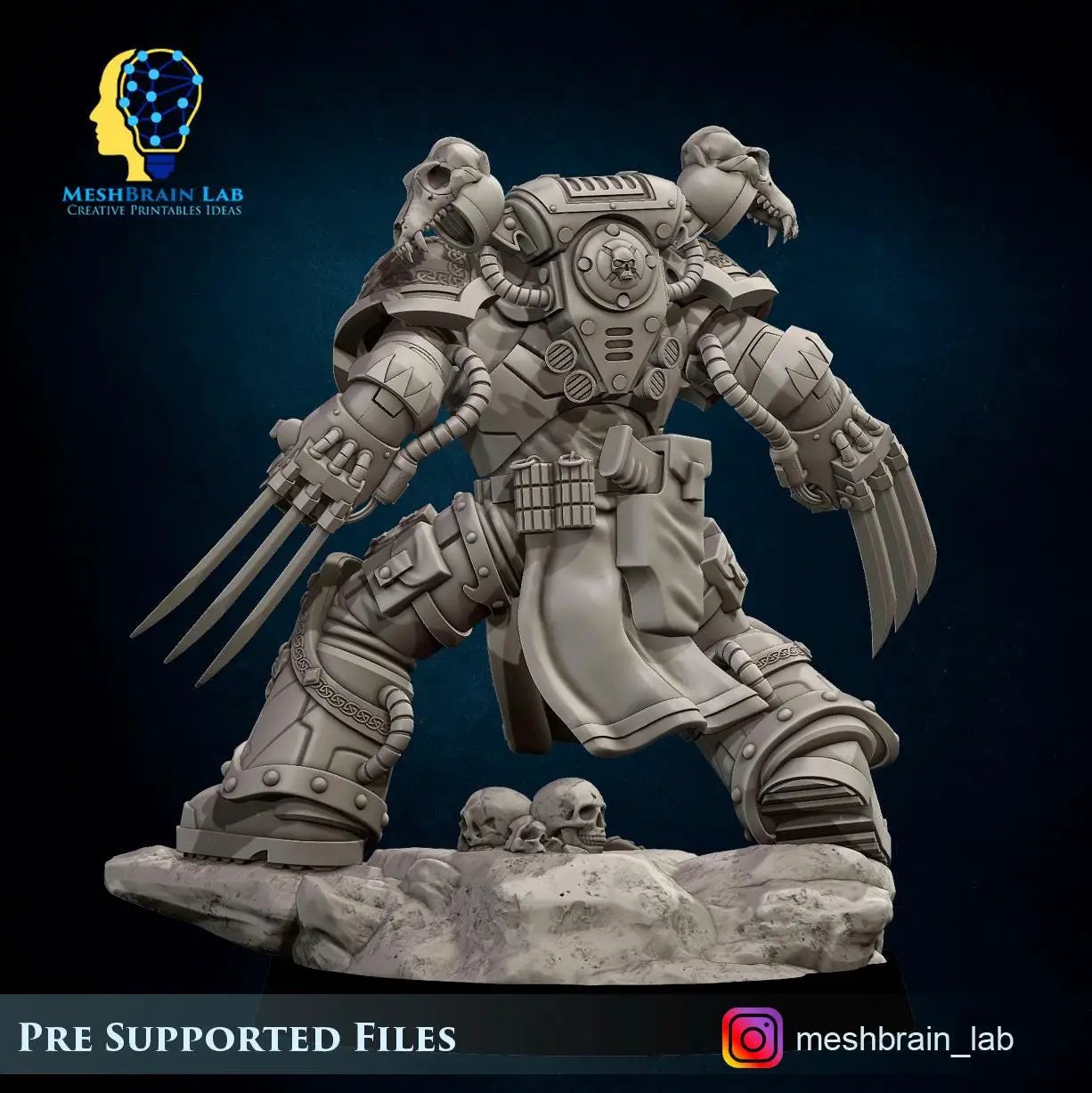 3D printed Son of The Aesir Champion miniature by Last Hope Miniatures, featuring detailed armor and heroic pose.