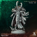 3D printed Spore Seer miniature by Last Hope Miniatures for Archvillain Games, showcasing detailed alien creature with vibrant colors.