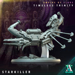3D printed Starkiller miniature by Last Hope Miniatures for Archvillain Games, showing intricate design and detailed craftsmanship.