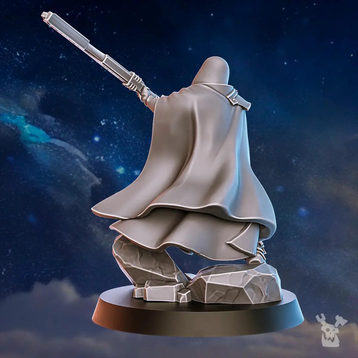 3D printed Stormpride Berserker miniature by DakkaDakka Miniatures, crafted by Last Hope Miniatures, featuring detailed armor and dynamic pose.