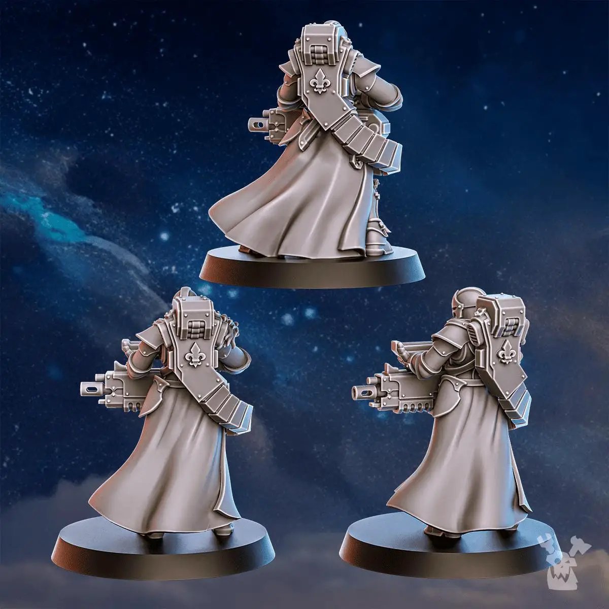 3D printed Stormpride Heavy Sisters Squad by DakkaDakka Miniatures, detailed miniature models for tabletop gaming.