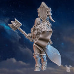 3D printed Stormpride Sisters Caller miniature by Last Hope Miniatures, showcasing detailed sculpt and intricate design.