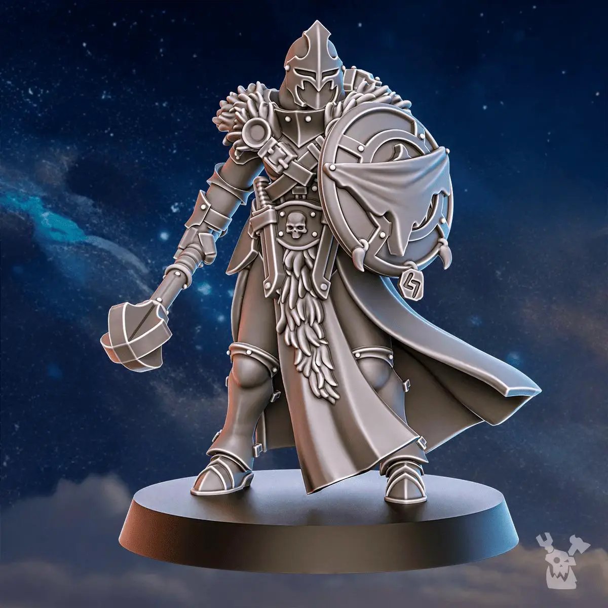 3D printed Stormpride Sisters Icewall Squad miniatures by DakkaDakka Miniatures, shown assembled with detailed armor and weapons.
