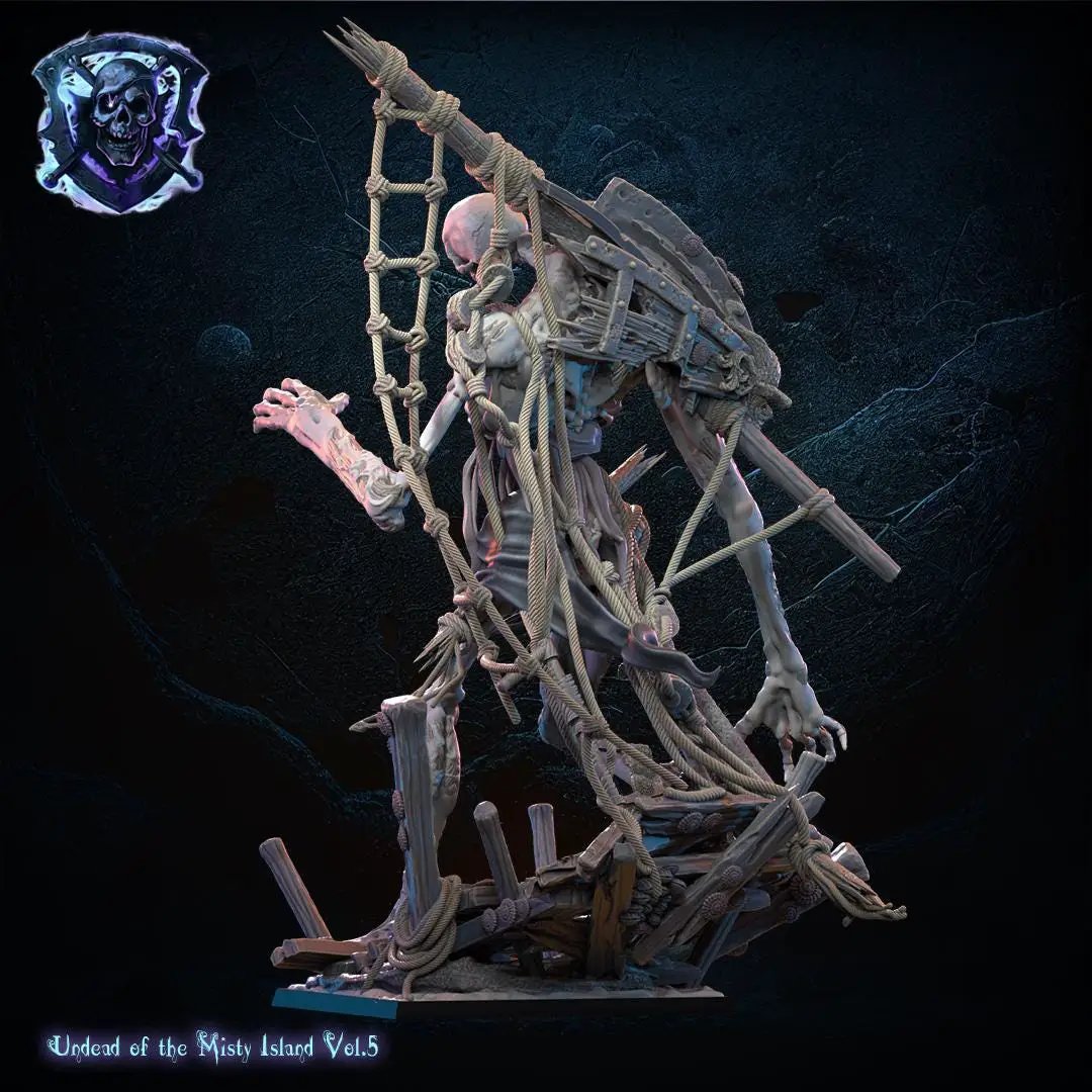 3D printed Sunken Giant miniature by Lost Kingdom Miniatures, featuring detailed sculpt with a submerged, colossal creature design.