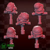 3D printed Chompaz x5 miniatures from Last Hope Miniatures, featuring detailed, monstrous creature models by Mekka Miniatures.