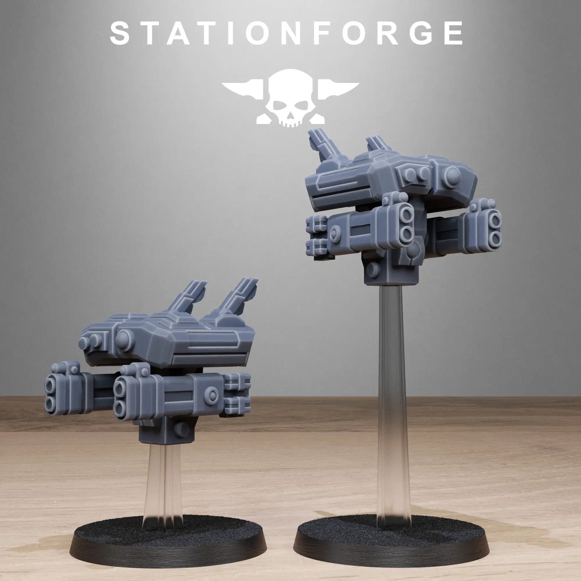 Set of 10 3D printed Tarion Hunters miniatures by StationForge for Last Hope Miniatures, detailed figures on a white background.