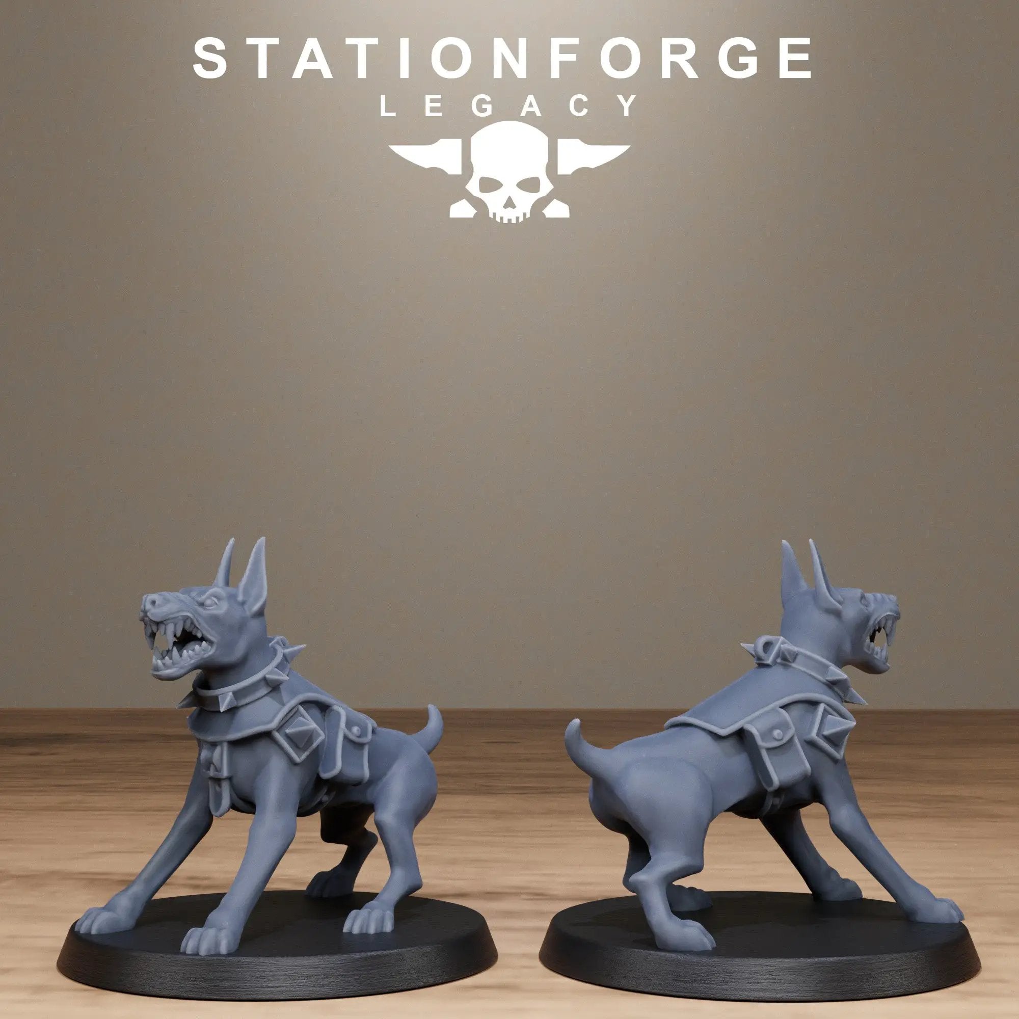 3D printed Thorncrest Hunters miniatures by StationForge Miniatures for Last Hope Miniatures, showing detailed figures in a fantasy setting.