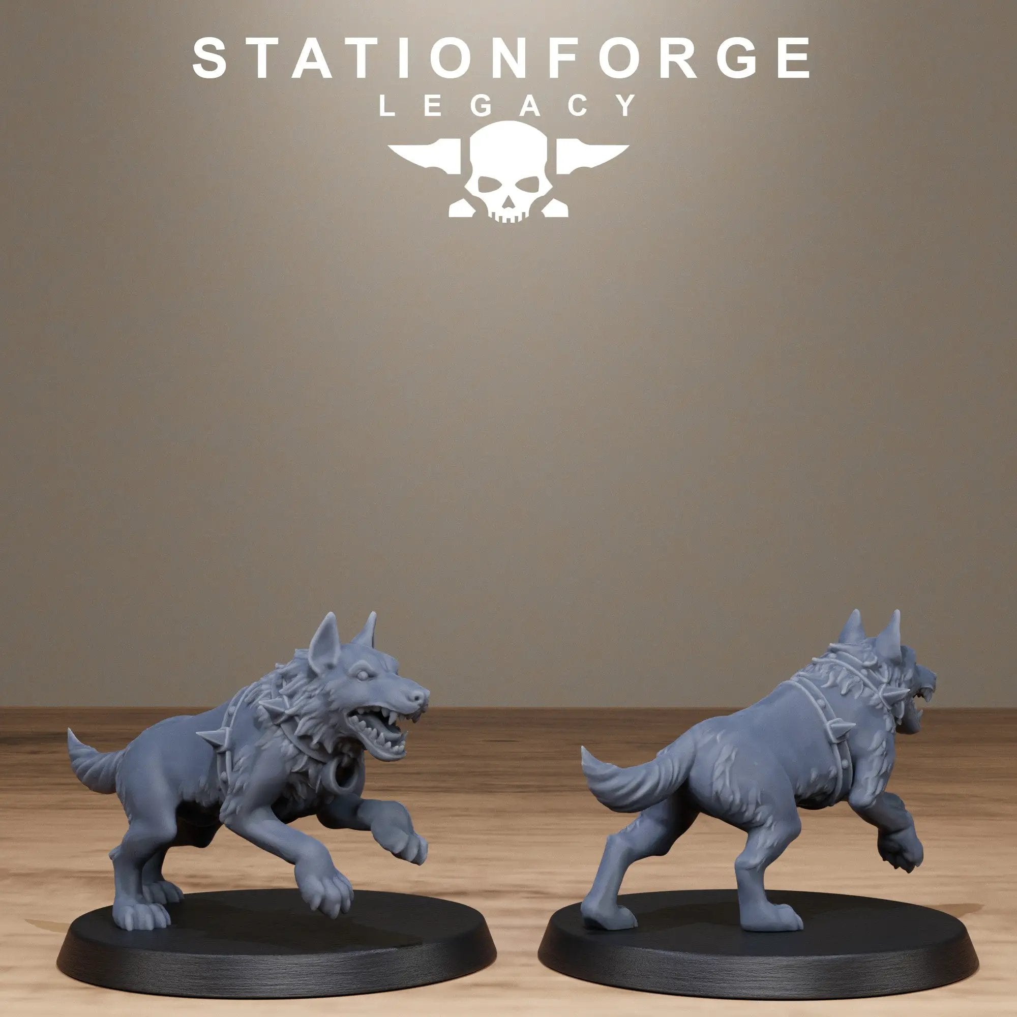 3D printed Thorncrest Hunters miniatures by StationForge Miniatures, detailed fantasy figures with medieval armor and weapons.