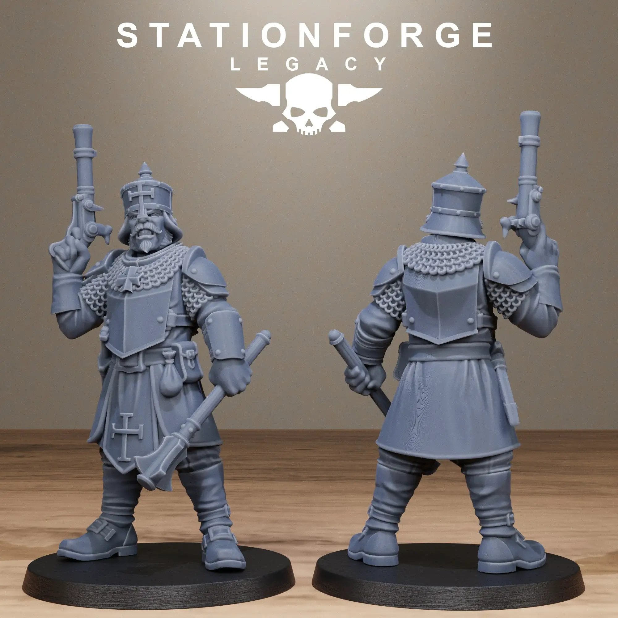 3D printed Thorncrest Trackers miniature by StationForge Miniatures, detailed fantasy sci-fi figures from Last Hope Miniatures collection.