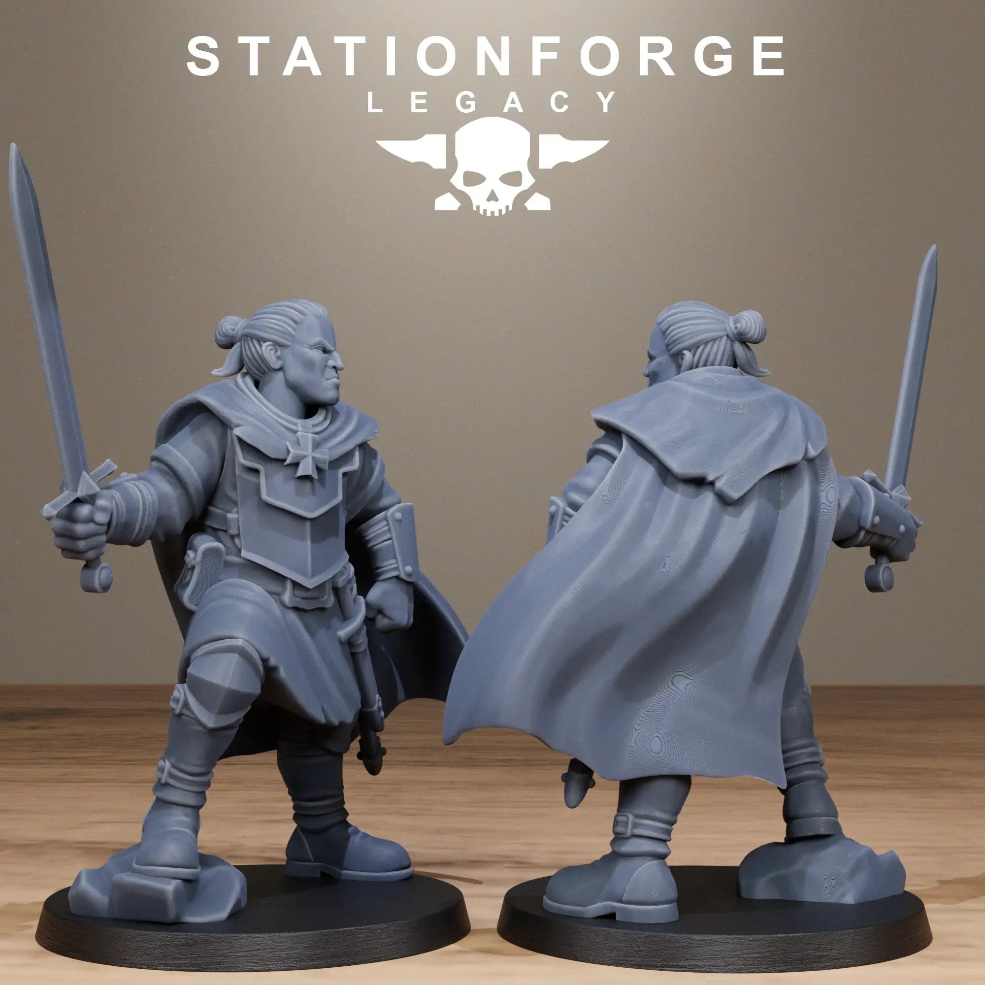 3D printed Thorncrest Trackers miniature by StationForge Miniatures, part of Last Hope Miniatures collection, detailed and vibrant.