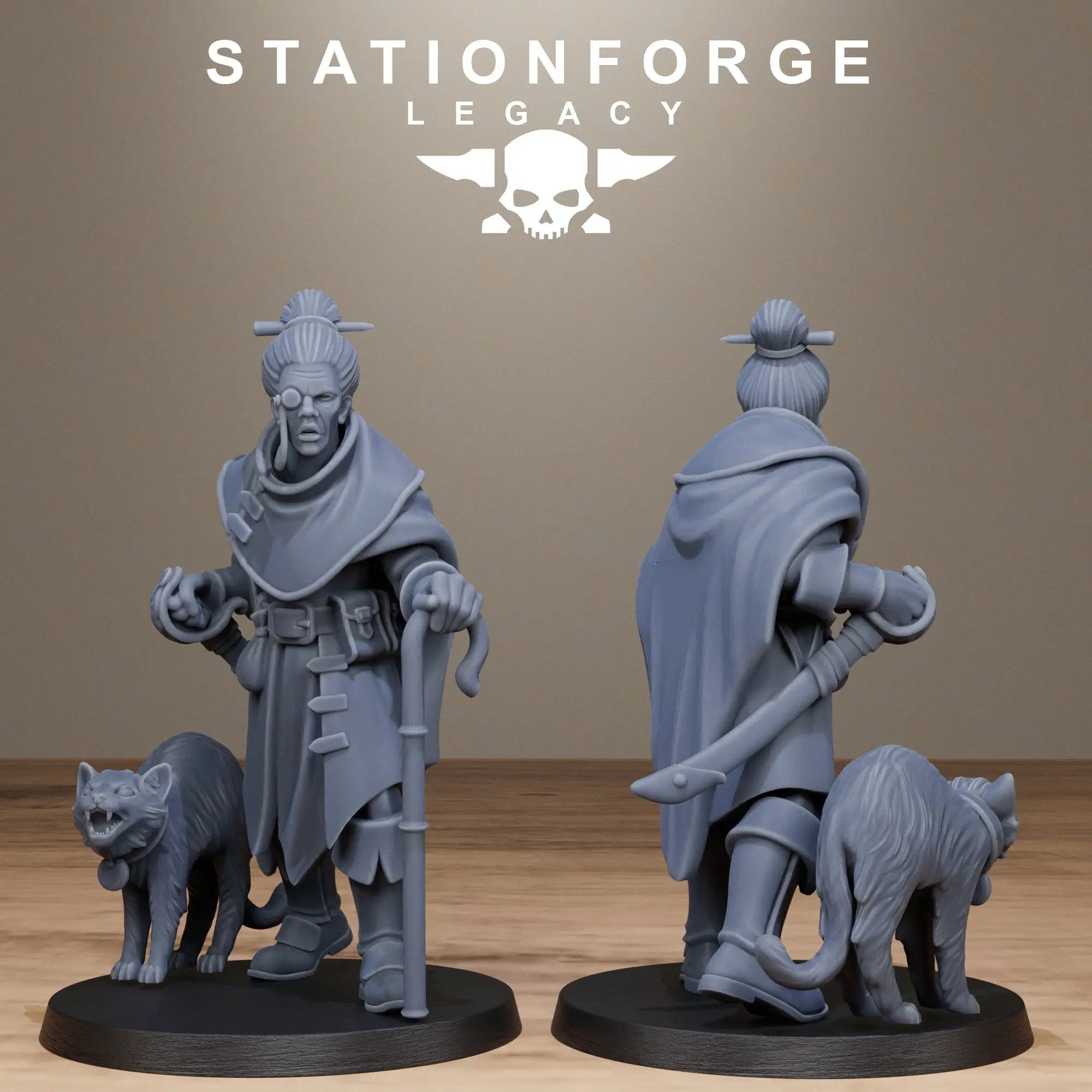 3D printed Thorncrest Trackers miniatures by StationForge for Last Hope Miniatures, featuring detailed scout figures.
