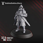 3D printed trench commander figure by Last Hope Miniatures for DakkaDakka Miniatures, detailed military miniature model.