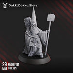 3D printed Trench Gravekeeper miniature by DakkaDakka Mininatures, detailed figure from Last Hope Miniatures.