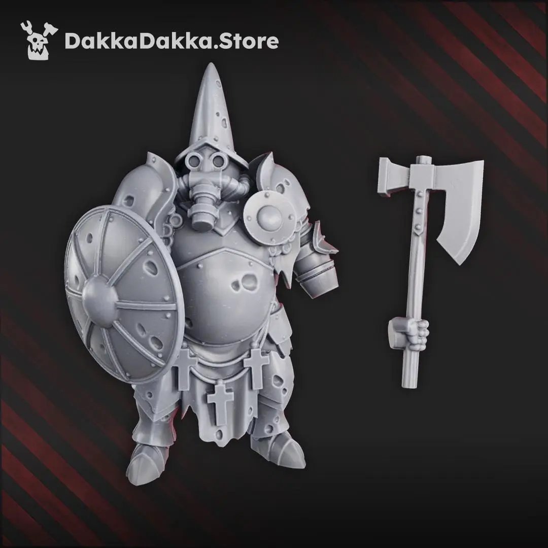 3D printed trench heavies miniature by Last Hope Miniatures for DakkaDakka Miniatures, featuring detailed military trench weapons.