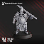 3D printed inquisitorial trench armor miniature by Last Hope Miniatures, detailed model for tabletop gaming or display.
