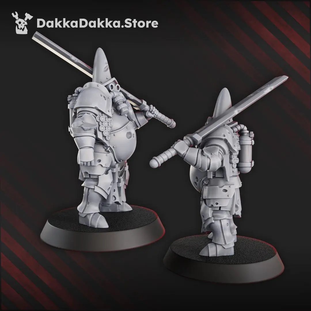 3D printed inquisitorial trench figure by Last Hope Miniatures, detailed model from DakkaDakka Mininatures collection.