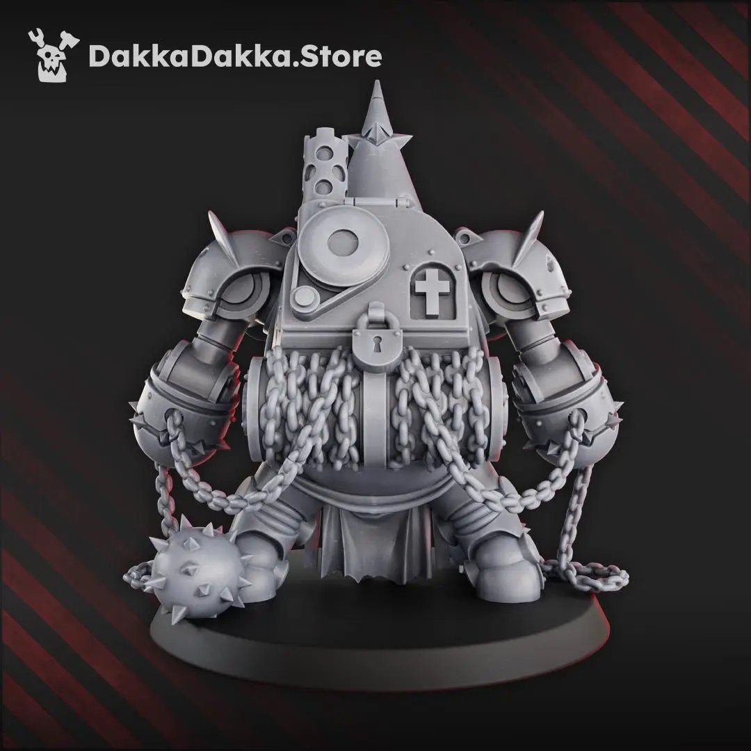 3D printed Trench Master Jaula De Castigo miniature by Last Hope Miniatures, detailed figure with armor and weapon, for tabletop gaming