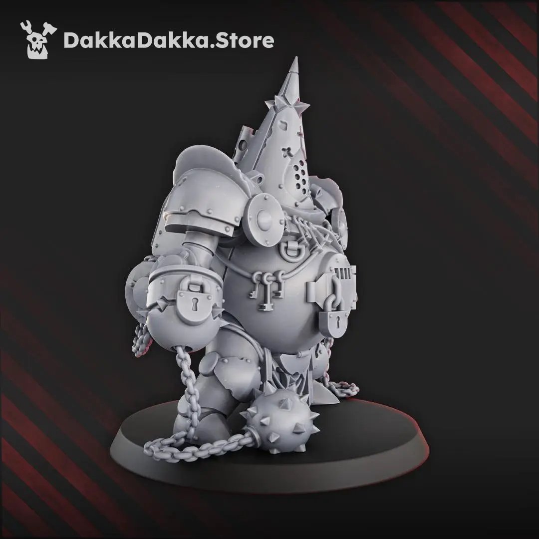 3D printed Trench Master Jaula De Castigo miniature by Last Hope Miniatures for DakkaDakka Mininatures, detailed close-up.